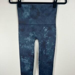 SPANX Blue Tie-Dye Leggings